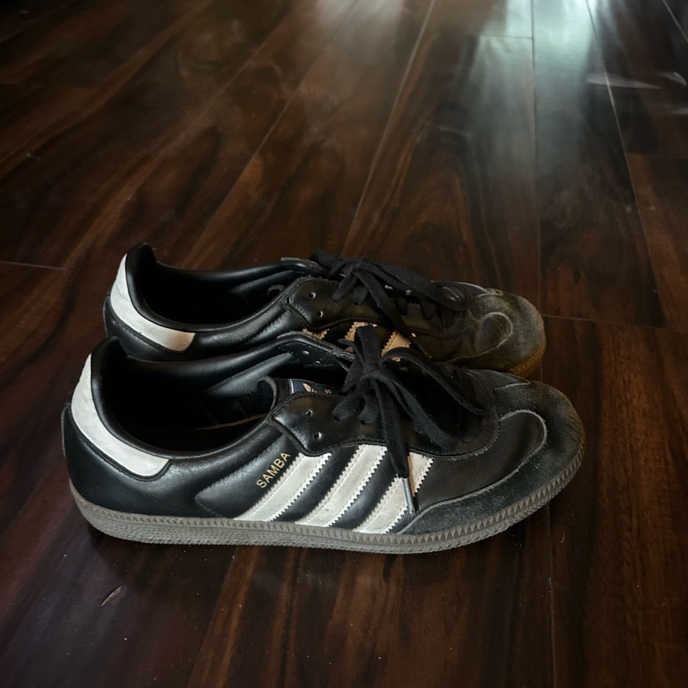 Adidas Samba Black Leather Sneakers